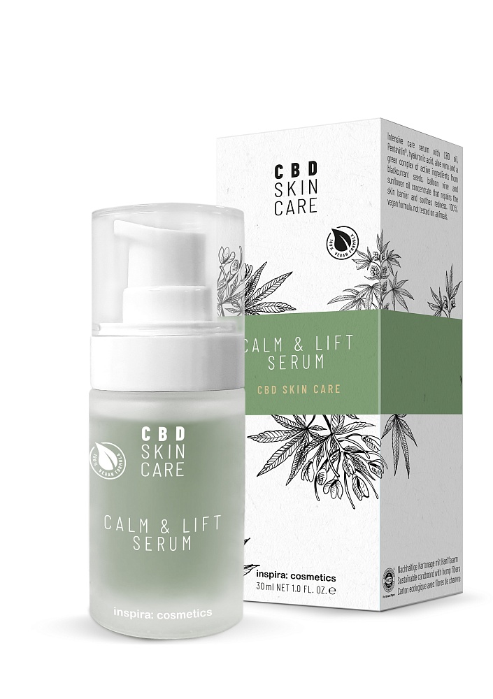 Антистресс лифтинг-сыворотка  с маслом каннабидиола